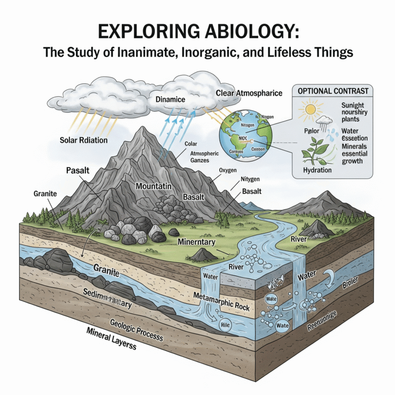 Exploring Abiology The Study of Inanimate, Inorganic, and Lifeless Things